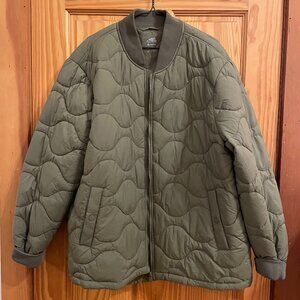 Roots Quilted Jacket - Army/Khaki Green - Women's L (like new!)